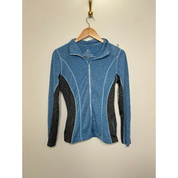 Kuhl Lightweight Zip Up Jacket Sweater Long Sleeve Blue Gray size small outdoor - Picture 2 of 5